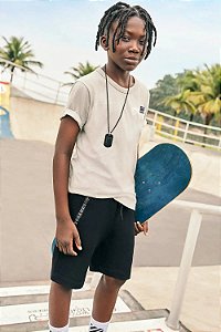 Bermuda em Moletom sem Pelúcia Johnny Fox Teen Menino