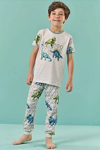 Conjunto de Pijama com Camiseta e Calça em Malha Comfy LucBoo⁷