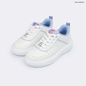 Tênis Infantil Feminina XP24 Ursinhos Carinhosos Branco Azul
