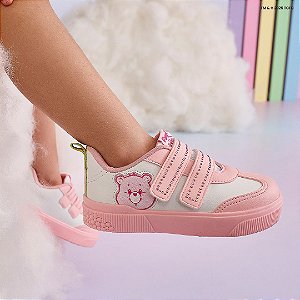 Tênis Infantil Pampili Yumi Ursinhos Carinhosos Rosa