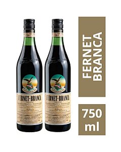 Kit 2 Garrafas de Fernet Branca 750ml