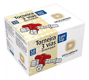 TORNEIRA 3 VIAS LUER-LOCK 50UN DESCARPACK