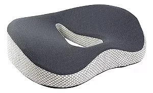 ALMOFADA ANATOMICA COCCIX MODELO 3D ORTOPEDICO PRETO