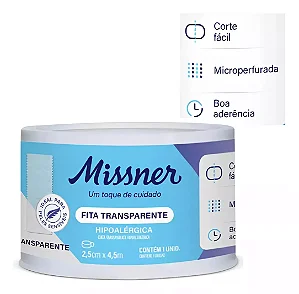 ESPARADRAPO FITA  CURATIVO TRANSPARENTE (2,5cmx4,5m)