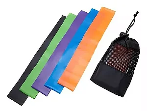 KIT MINI BAND COM 5 FAIXAS ELASTICAS