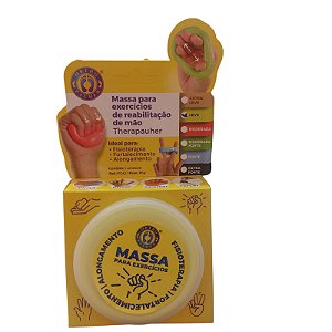 MASSA PARA EXERCICIOS DE REABILITACAO DE MAO -LEVE- AMARELO