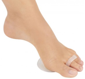 ALMOFADA PLANTAR COM ANEL DOIS DEDOS SILICONE - UNIDADE