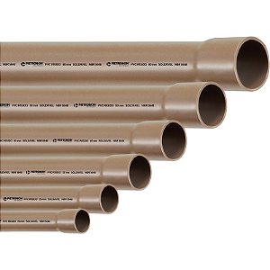 Tubo de PVC Marrom - 20mm 3/4''
