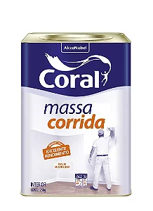 Massa Corrida Para Interiores 25kg Coral