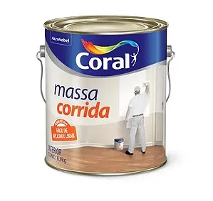 Massa Corrida Para Interiores 5,7 KG. Coral