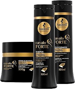 KIT HASKELL CAVALO FORTE SHAMPOO, CONDICIONADOR E MÁSCARA