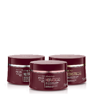 KIT MÁSCARA CRONOGRAMA CAPILAR AMEND HIDRATAÇÃO, NUTRIÇÃO E RECONSTRUÇÃO