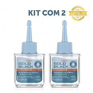 KIT 2 REPARADOR DE PONTAS AMEND GOLD BLACK NUTRITIVO ULTRA 30ML