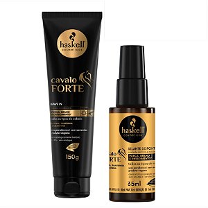 KIT HASKELL CAVALO FORTE LEAVE-IN E SELANTE DE PONTAS