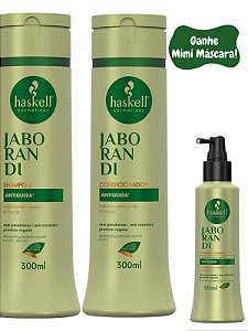 KIT HASKELL JABORANDI SHAMPOO, CONDICIONADOR E TÔNICO