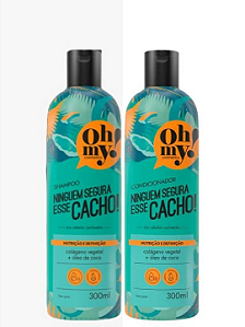KIT OH MY! NINGUÉM SEGURA ESSE CACHO SHAMPOO E CONDICIONADOR 300ML