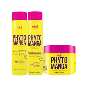 KIT PHYTOMANGA SHAMPOO, CONDICIONADOR E MÁSCARA 300G WIDI CARE