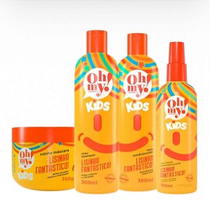 KIT LISINHO FANTÁSTICO OH MY! KIDS – 4 PRODUTOS PARA CABELOS LISOS INFANTIS