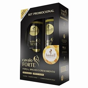 KIT PROMOPACK HASKELL CAVALO FORTE SHAMPOO E CONDICIONADOR 300ML