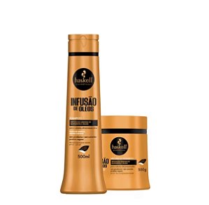 KIT HASKELL INFUSÃO DE ÓLEOS SHAMPOO E MÁSCARA 500