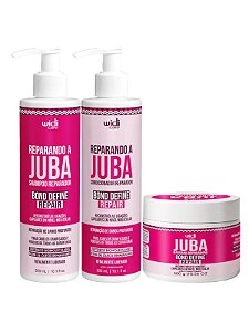 KIT WIDI CARE JUBA BOND REPAIR SHAMPOO, CONDICIONADOR E MÁSCARA 300
