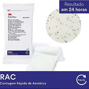 PLACA PETRIFILM RAC 24H PCT/25 UND