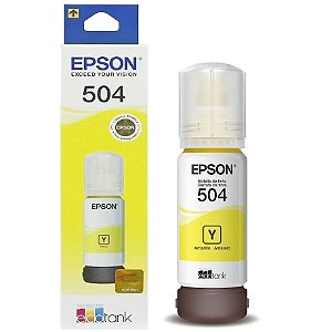 Refil de Tinta Epson T504420AL Amarelo Original 70ml