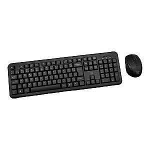 Combo Teclado E Mouse Maxprint Exagon Sem Fio 2.4g usb Preto