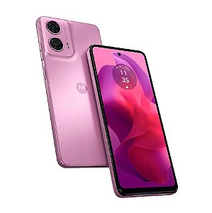 Smartphone Motorola Moto G24 Rosa 128GB, 4GB + 4GB RAM Boost, Tela de 6.6", Câmera Dupla, Dolby Atmos, Android 14 e Processador Octa-core