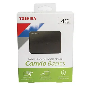 HD Externo 4 TB 2.5" USB3.0 - Toshiba - Canvio Basic