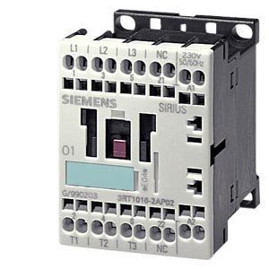Contator, AC-3 4 KW / 400 V, 1 NO, AC 110 V, 50/60 Hz, 3 pólos,  3RT1016-2AF01 SIEMENS