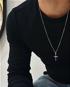 Colar Crucifixo Liso