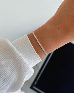 Pulseira Riviera Cristal 2mm