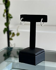 Argola Torcida Cravejada