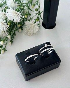 Kit Alianças Frisadas