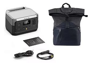 Kit Estação De Energia Portátil - River 2 + Mochila EcoFlow