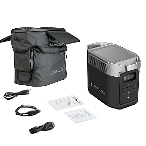 Kit Estação De Energia Portátil - Delta 2 (220V) + Bolsa EcoFlow