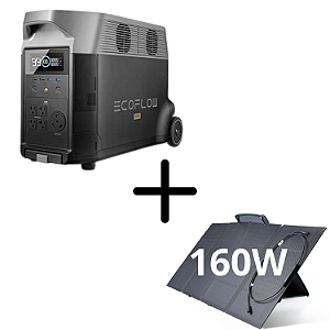 Kit Delta Pro + Placa Solar 160W - EcoFlow