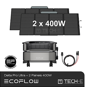 Kit Delta Pro Ultra + 2 x Painéis 400W EcoFlow