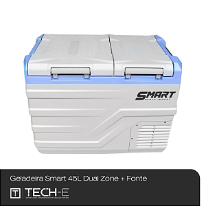 Geladeira Smart 45L Quadrivolt Dual Zone 2 portas
