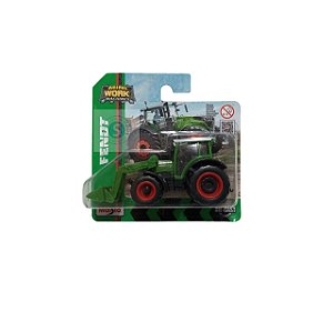 Miniatura Trator Fendt 209 Vario com carregador frontal - Mini Work Machines - Maisto - 1/64