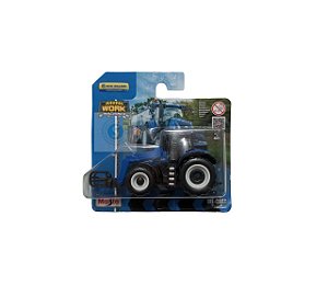 Miniatura Trator New Holland T7.315 com carregadro frontal - Mini Work Machines - Maisto - 1/64