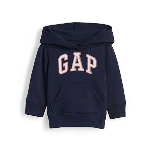 Blusa GAP Moletom Kids Azul com Rosa