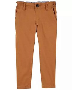 Calça Carters Infantil Sarja Marrom Oshkosh