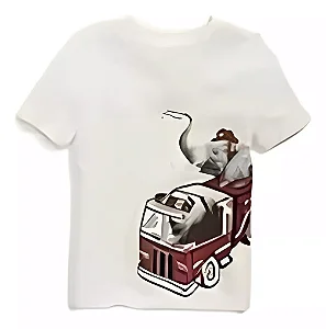 Camiseta GAP Infantil Manga Curta Bombeiro Elefante - Old Navy