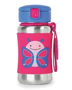 Garrafa térmica Infantil Skip Hop Zoo Inox Borboleta