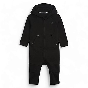 Macacão GAP Moletom Bebe Preto Ursinho Logo