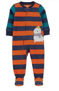 Macacão Carters Fleece Bebe Leao Marinho