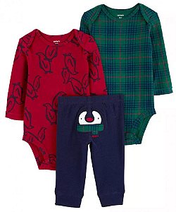Conjunto Carters 3 pecas Longo Trio Pinguim