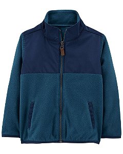 Blusa Carters Fleece Infantil Verde e Azul